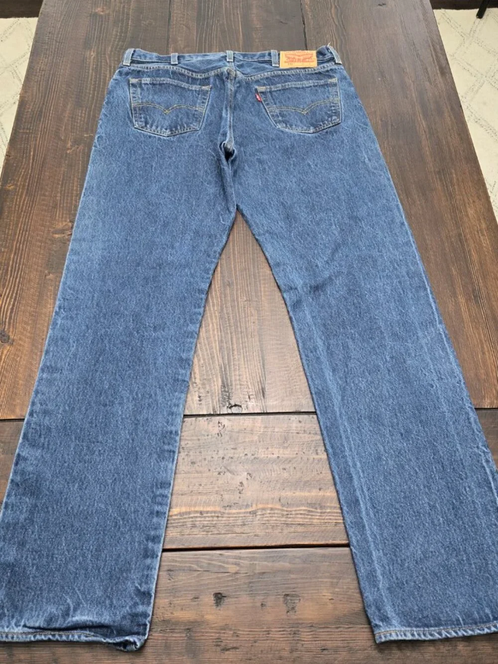 Lot of 2 Levis 501 Mens Jeans 36x34 Original Fit Blue Denim Button Fly Bundle